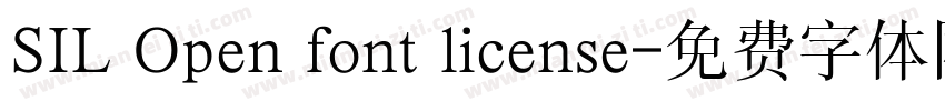 SIL Open font license字体转换